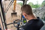 Used Liebherr electronics excavator